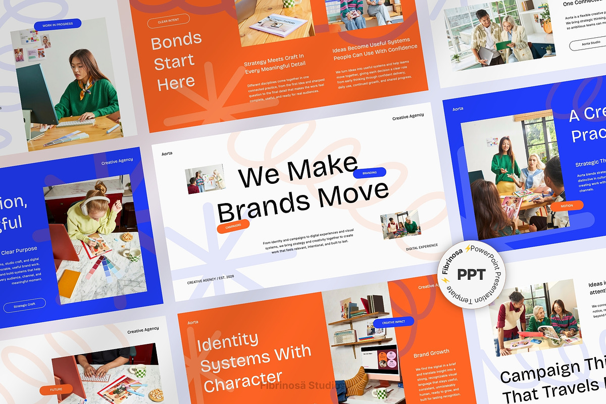 Creative Agency & Studio Portfolio, a Presentation Template by FIBRINOSÄ (Photo 1 of 7)