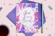 Lilac. Watercolor collection, an Illustration by OctopusArtis (Thumbnail 3 of 5)