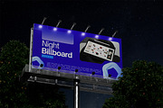 Night Billboard Mockup, an Advertising Mockup by HanaSaka_Studio (Thumbnail 5 of 5)