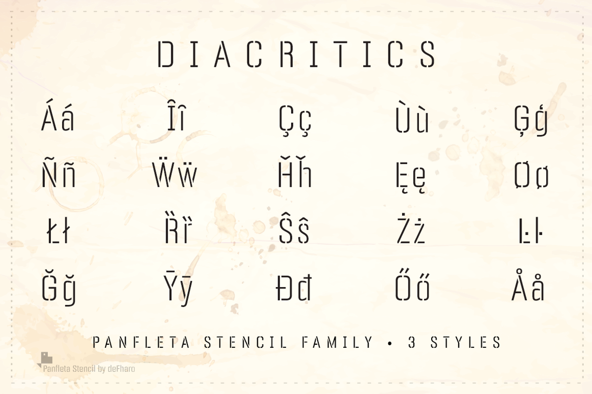 Panfleta Stencil -3 fonts- preview 5