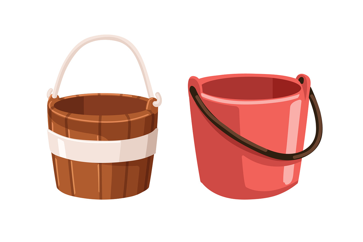 Buckets, household tools set, an Object Illustration by Good Studio (Photo 5 of 5)