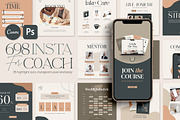 Instagram For eCourse Coach CANVA PS, a Social Media Template by Eviory (Thumbnail 1 of 56)