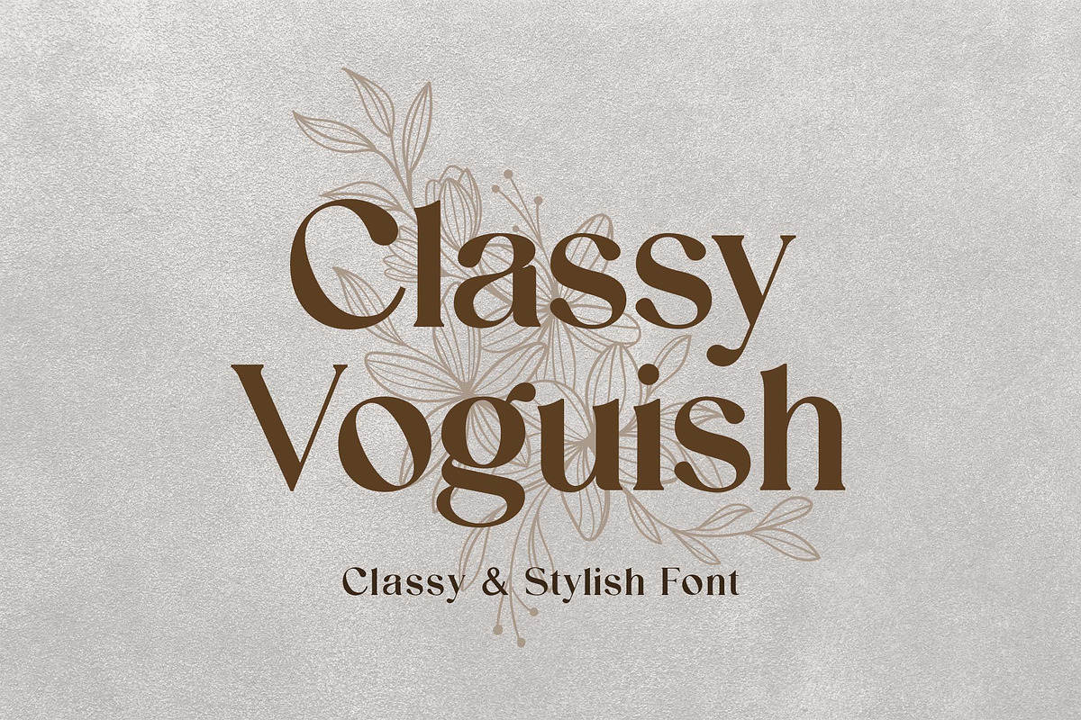 Classy Voguish Classic Serif Font, a Serif Font by UICreative (Photo 1 of 12)