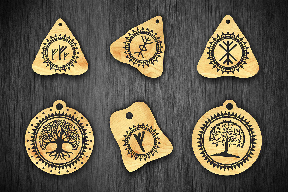 Rune amulets magic symbols svg, a Pattern Graphic by CncCutModel (Photo 2 of 3)