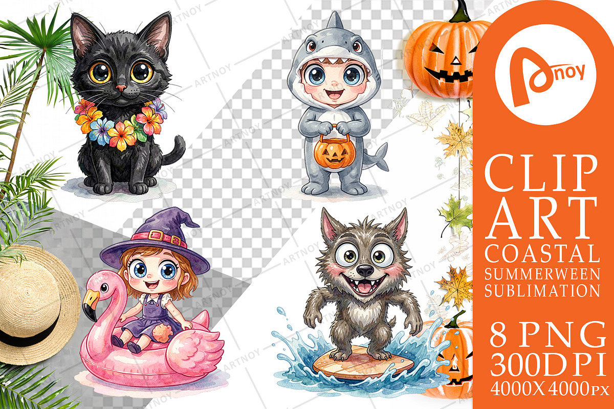 Coastal Summerween Sublimation, a Seasonal Illustration by Artnoy (Photo 16 of 18)