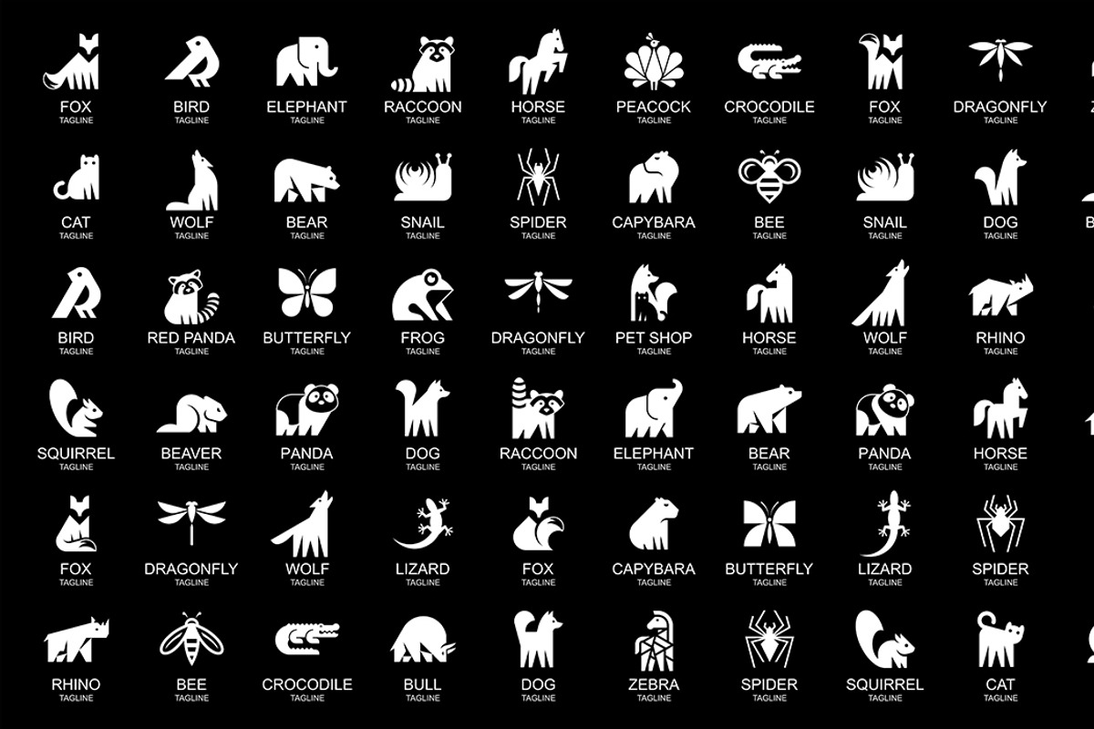 Animals logos collection, an Object Graphic by NataliiaVolyk (Photo 4 of 6)