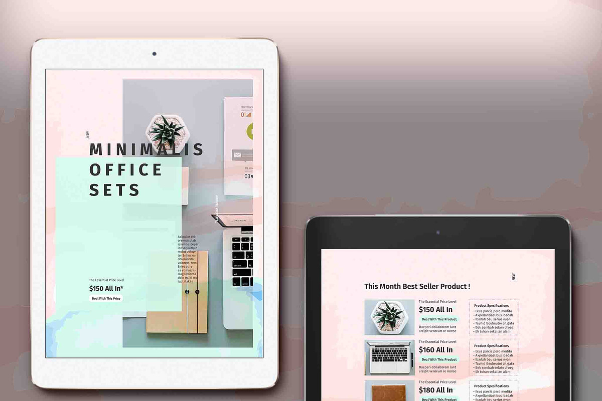Aesthetic E-Brochure Templates, a Marketing Template by Bizz_District_Studio (Photo 2 of 2)