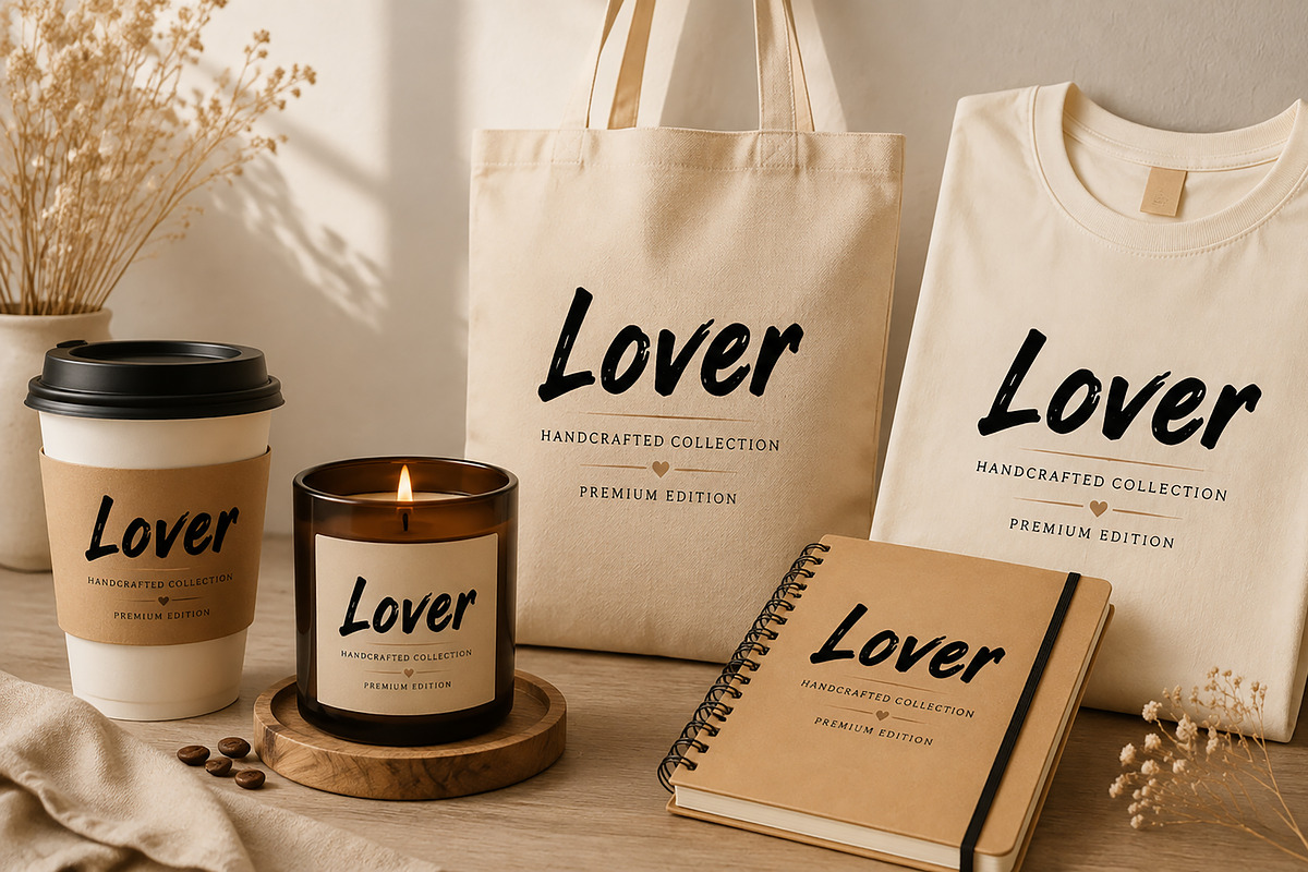 Lover – Modern Brush Script Font, a Script Font by Wow Magic (Photo 6 of 6)