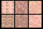 Rose Gold Ginkgo Digital Paper, a Texture Graphic by Digital Curio (Thumbnail 4 of 5)