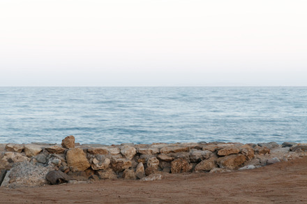 Long exposure of sea and rocks, sunset over the sea , long expos, a Nature Photo by TanaCh