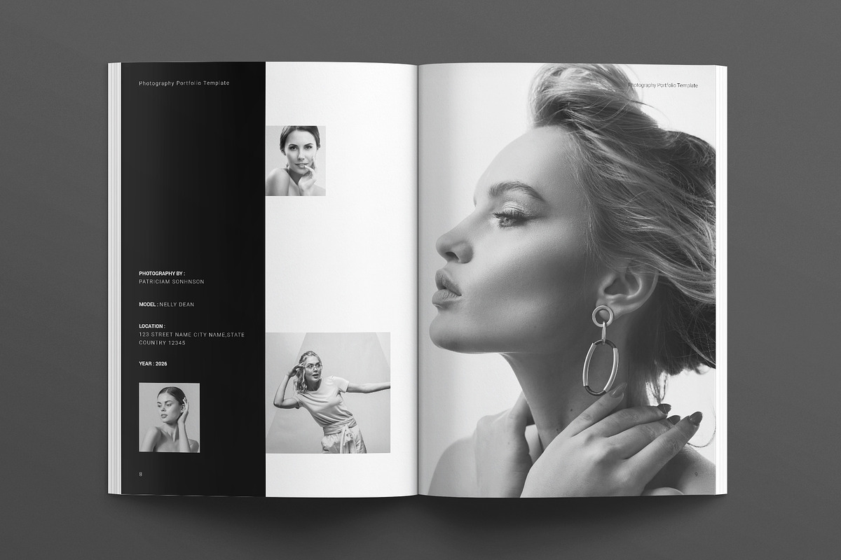 Photography Portfolio Template, a Brochure Template by E-Type (Photo 4 of 8)