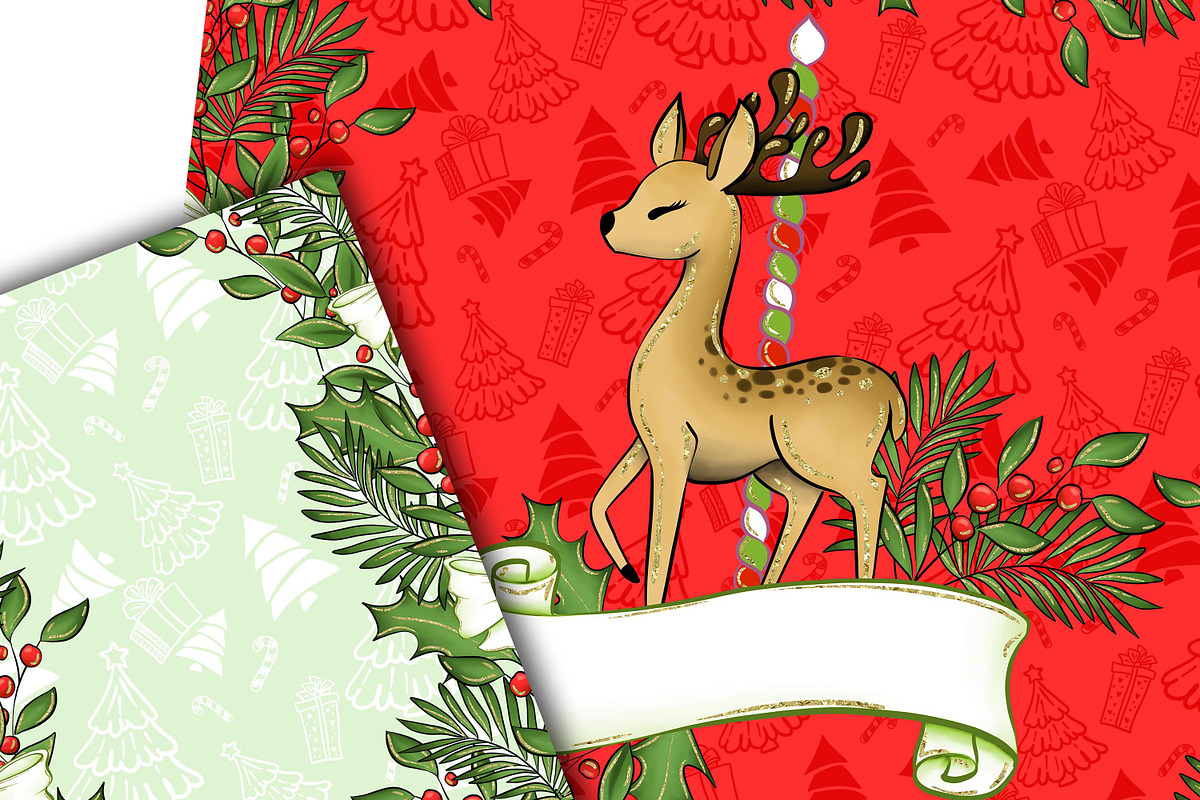 Christmas carousel clipart, a Pattern Graphic by DarinaDigital (Photo 5 of 6)