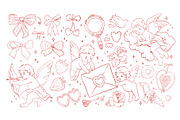 Vintage Cupid Clipart, a Decorative Illustration by Zeukaa (Thumbnail 3 of 8)