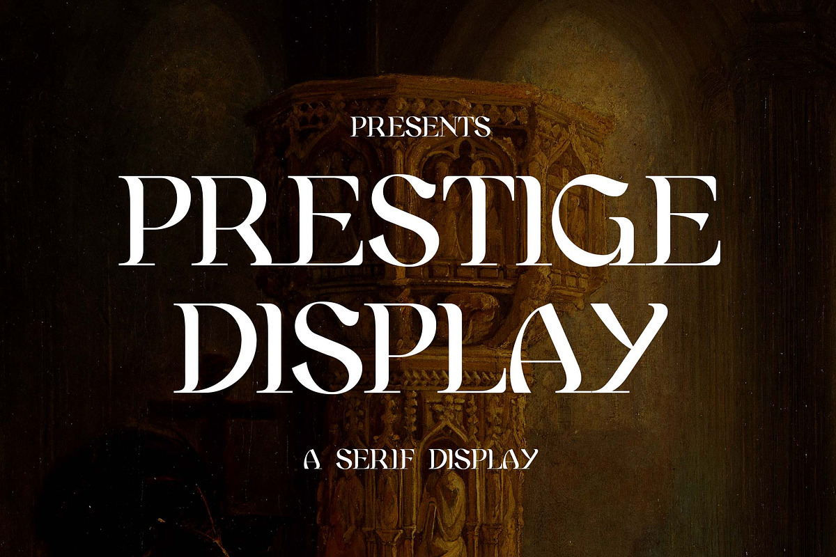 Prestige Display Serif Display Font, a Serif Font by UICreative (Photo 1 of 13)