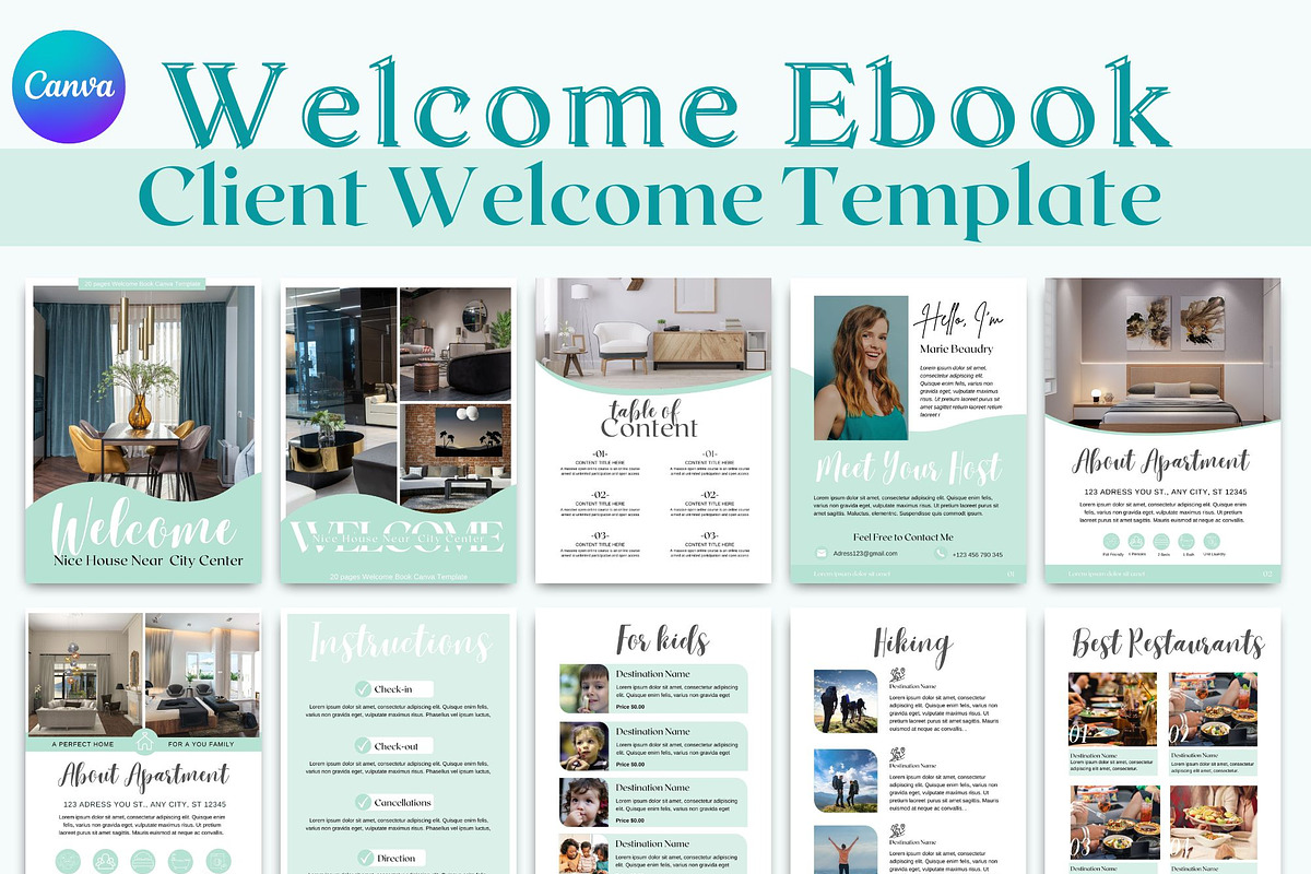 Ultimate airbnb host bundle, a Brochure Template by TimCanvaTemplate (Photo 1 of 11)