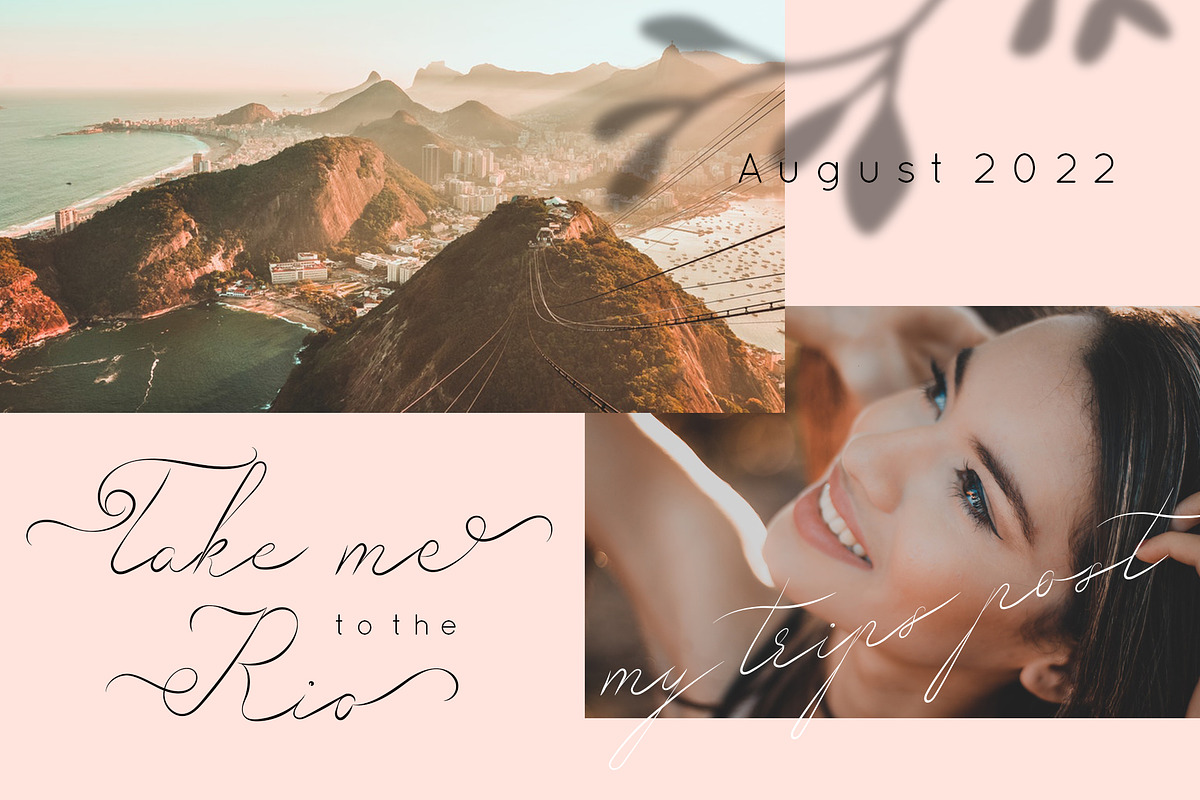 Rio Love | Signature Script Font preview 2