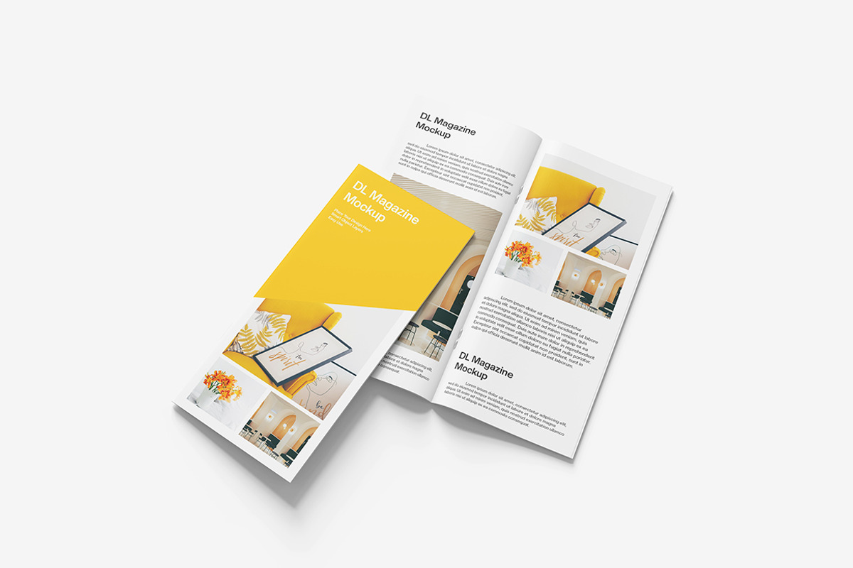 DL Magazine Mockup, a Product Mockup by MrLetters (Photo 3 of 5)