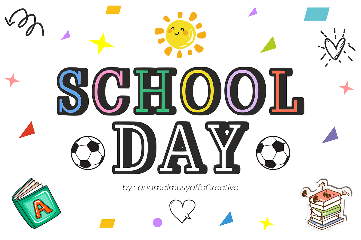 School Day - Serif Font Display, a Serif Font by KiddoGlyphs Studio (Photo 1 of 3)