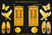 Everything Yellow Clipart Collection, an Object Graphic by IrinaCzaran (Thumbnail 4 of 7)