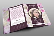 Orchid Funeral Program, a Brochure Template by Royallove (Thumbnail 1 of 5)
