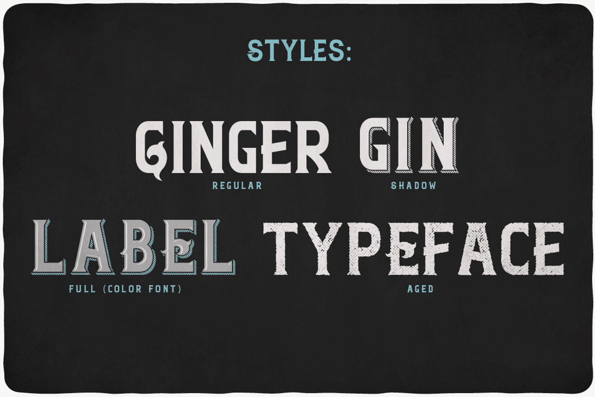Ginger Gin typeface preview 4