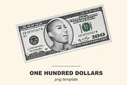 100 dollar bill template, a Graphic by Norse Studio (Thumbnail 1 of 2)