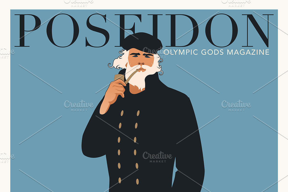 Olympus Gods. Retro Fashion Posters, an Illustration by La Inspiratriz (Photo 6 of 7)