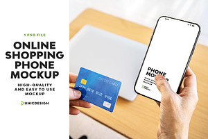 Online Shopping Phone Mockup