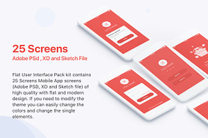 Restaurant Flat User Interface Pack