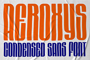Aeroxys Condensed Display Sans Font, a Sans Serif Font by Kulokale (Thumbnail 1 of 10)