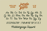 Jungle Giant Font Duo, a Script Font by Rachel Kick (Thumbnail 12 of 13)