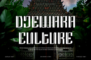 Djewara Culture Font, a Sans Serif Font by QR Design Studio (Thumbnail 1 of 7)