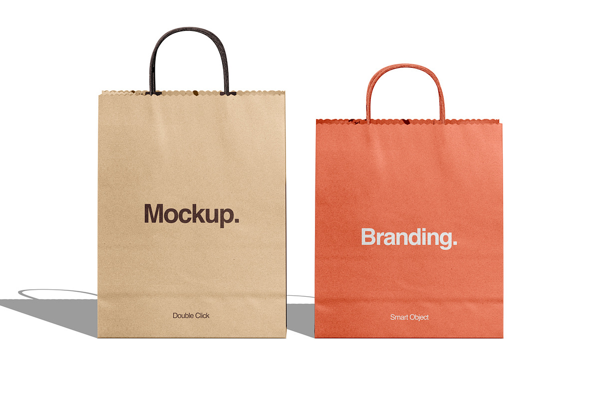 Kraft Paper Shopping Bag Mockup, a Packaging Mockup by Ram Studio LLC (Photo 5 of 16)