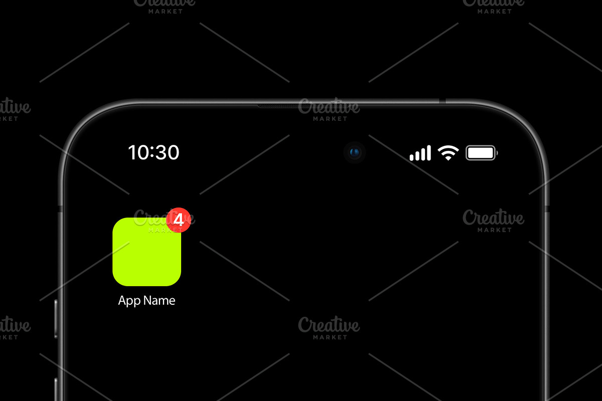Simple Mobile Iso app Psd mockup, an iPhone Mockup by MOCKUPSDESIGN (Photo 2 of 2)