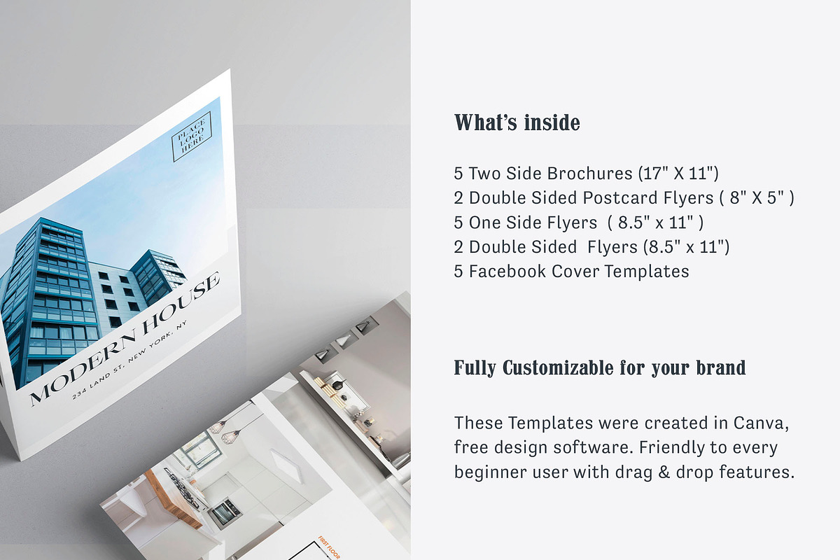 Real Estate Flyers & Brochures, a Brochure Template by Kseniia_Design (Photo 2 of 13)