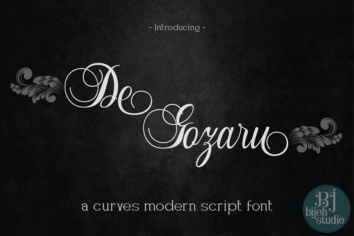 De Gozaru, a Script Font by Bijeh Studio (Photo 1 of 8)