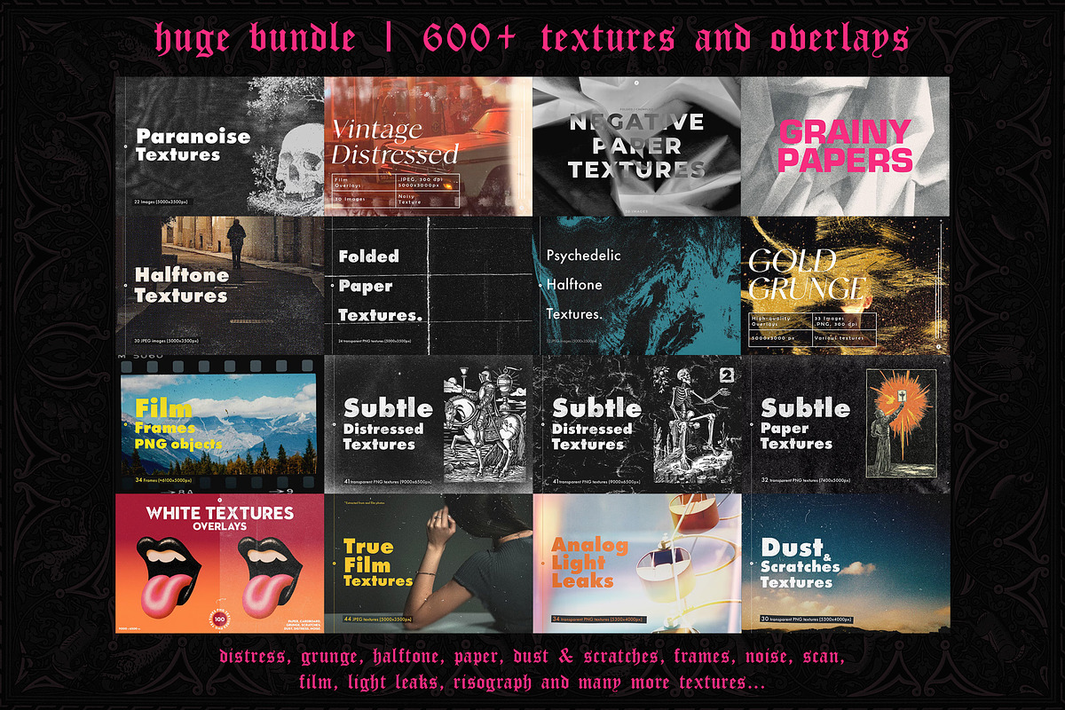 Distressed Textures Bundle, a Texture Graphic by Freezerondigital (Photo 2 of 116)