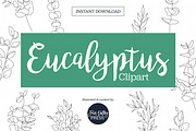 Eucalyptus Dainty Drawing Bundle, a Work Illustration by Hannah Eliza Studio (Thumbnail 1 of 4)