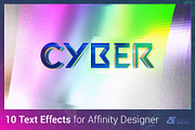 Cyber Text Effect Affinity Designer, a Mockup by Affinity Templates (Thumbnail 1 of 6)