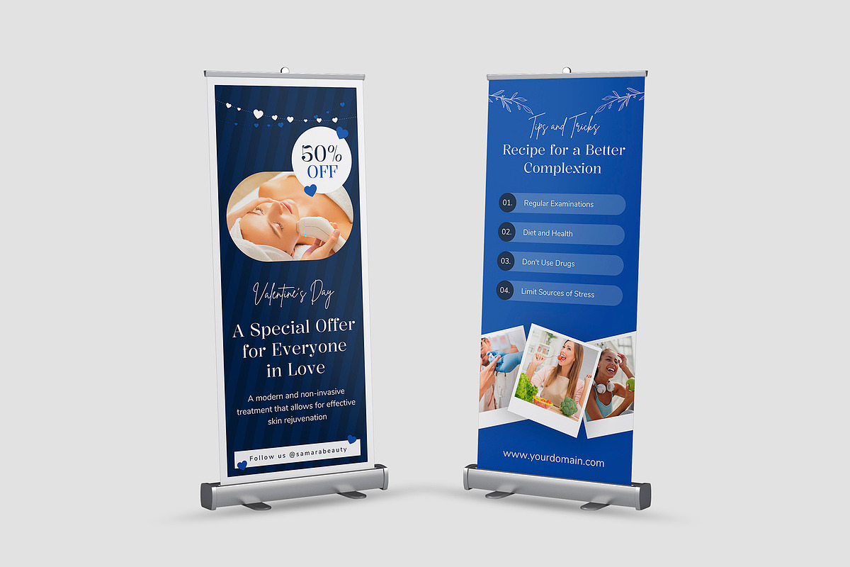 Aesthetic Beauty Salon RollUp Banner, a Flyer Template by artbart (Photo 3 of 5)