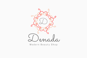Cute Circular Lineart Logo