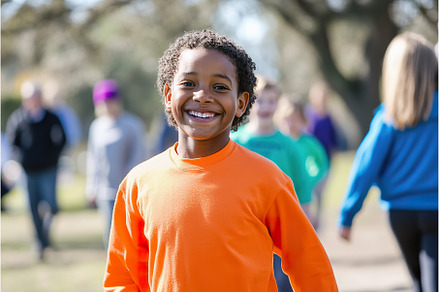 Happy African American boy enjoying, a Nature Photo by Lermont51