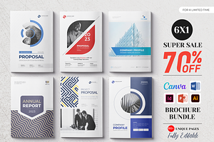 Brochure Bundle, Canva, Word, PPT