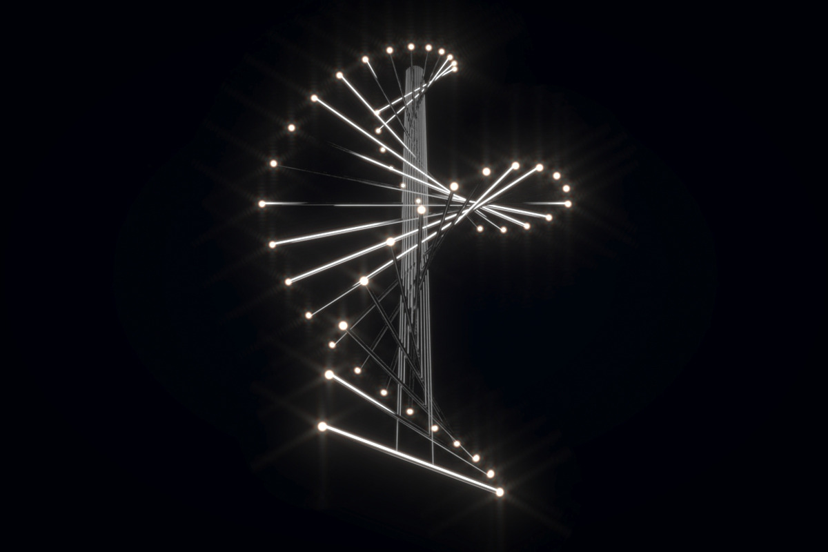 DNA Chandelier Light Fitting, a Furniture 3D Model by Morne Studio (Photo 4 of 5)