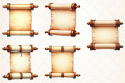 Vintage Scroll Clipart PNG, an Illustration by Libby Wishes (Thumbnail 5 of 7)