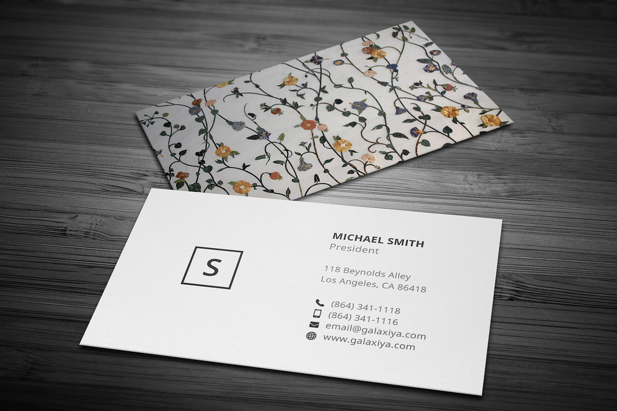 Simple Minimal Business Cards, a Business Card Template by Galaxiya (Photo 10 of 16)