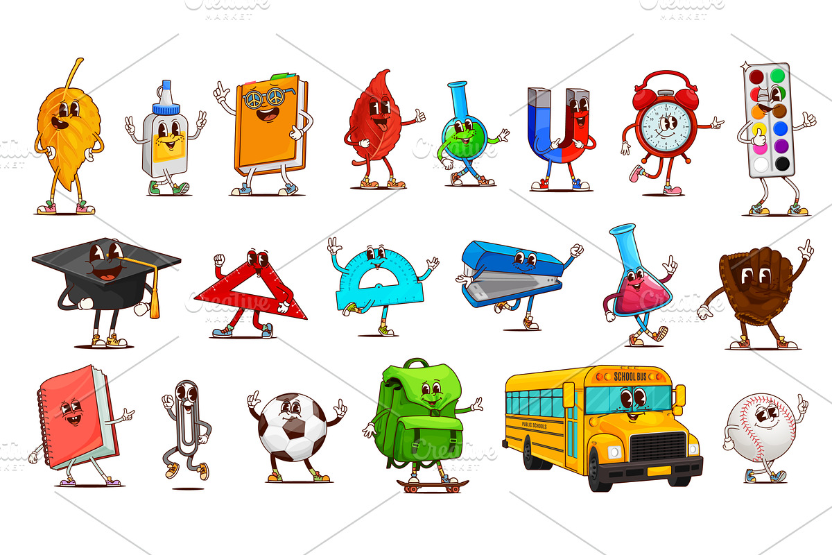 School and education supplies, an Education Illustration by Vector Tradition