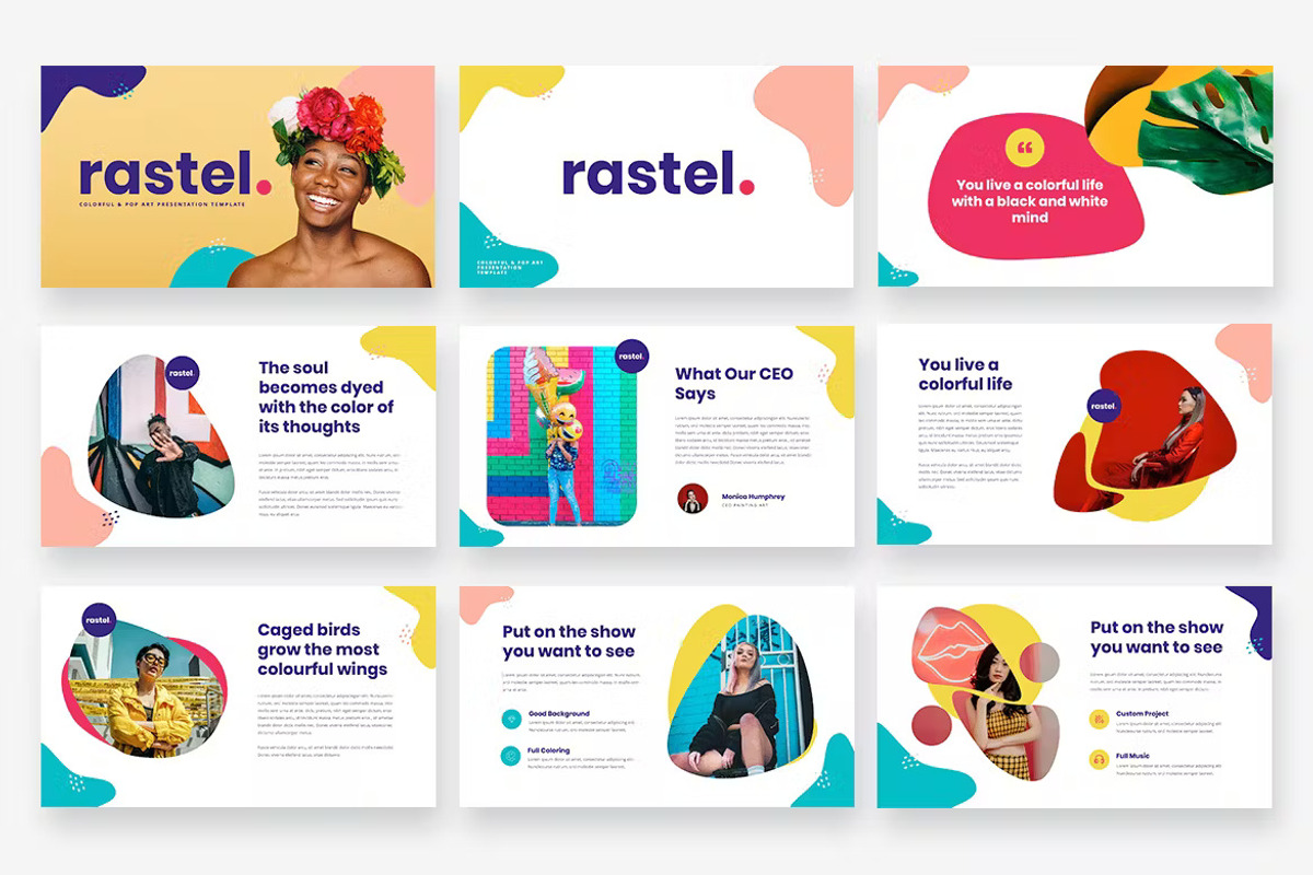 Colorful & Pop Art Powerpoint, a Presentation Template by Indisains (Photo 4 of 6)