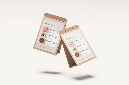 Table Menu Mockup, an Advertising Mockup by graphicstory