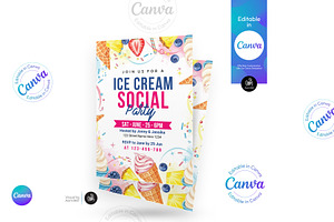 Ice Cream Social Flyer